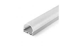 China 45mm Half Circle LED Aluminium Profile Linear Lighting Strip 180 Degree supplier