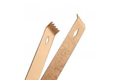 China Copper Stainless Steel Ice Tongs For Tea Party Coffee Bar Kitchen supplier