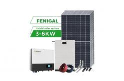 China One Stop Solutions Solar Panel Power System 3KW 6KW Complete Hybrid Set supplier