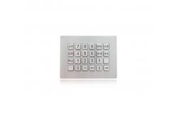 China 24 Keys Waterproof Metal Keypad Durable Stainless Steel Numeric Keypad supplier