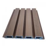 Decoration Indoor WPC Wall Panel Cladding Fluted 18mm Thickness for sale