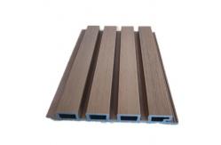 China Decoration Indoor WPC Wall Panel Cladding Fluted 18mm Thickness supplier