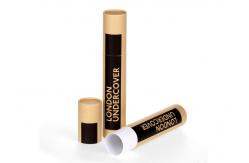China Luxury Brown Round Perfume Bottle Box Perfume Paper Tube With Movable Paper Lid supplier