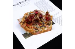 China Pomegranate liquid natural resin multi -faceted tablet game dice set dnd dice supplier