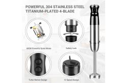 China 4 Blades Stick Hand Blender 5 Attachments Included For Household supplier
