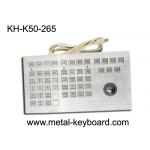 Waterproof IP65 Rate Industrial Keyboard With Trackball Rugged Metal Trackball for sale