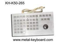 China Waterproof IP65 Rate Industrial Keyboard With Trackball Rugged Metal Trackball supplier