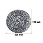 2*6cm 7.5g Stainless Steel Cleaning Ball / Silver Metal Kitchen Scrubber for sale