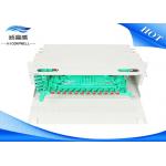 LC FTTH Optical Termination Panel , 12 24 48 96 Port ODF Fiber Optic Termination Box for sale