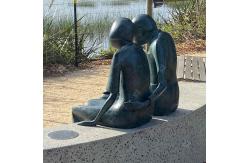 China 1.2M High Custom Bronze Sculpture Figures , Bronze Together Sculpture supplier
