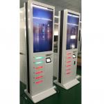 43 Inch Cell Phone Charging Stations Advertising Screen Fast Credit Card Payment UV Light for sale