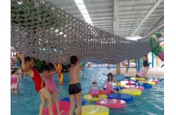 China Water Park Lazy River And Swimming Pool Floating Bridge With Climbing Net supplier