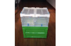 China 360*260mm Collapsible Storage Crates Plastic Polypropylene Loading Strengthening supplier