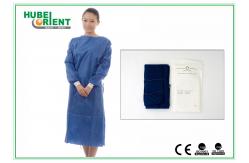China 55G/M2 Disposable Surgical Isolation Gowns With Knitted Wrist supplier