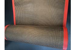 China Food Drying 8*8mm PTFE Coated Fiberglass Mesh Conveyor Belt supplier