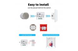China RF433Mhz Self Powered Waterproof Remote Controller Switch Wall Light Switch supplier