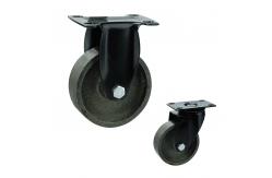 China Cast Iron  75mm Top Rigid Plate Black Fork Medium Duty Casters for table supplier