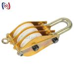 Hoisting Aluminous Alloy Conductor Stringing Tools Nylon Sheave Tackle for sale