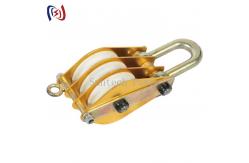 China Hoisting Aluminous Alloy Conductor Stringing Tools Nylon Sheave Tackle supplier