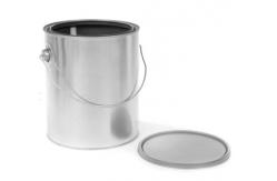 China 1L Paint Pail Bucket Waterproof Metal Lid Mini Tin Pails supplier