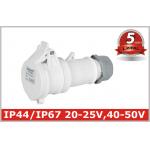 20V 25V 40V 50V Industrial Power Socket Pin and Sleeve Connector for sale