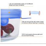 Kitchen 6pcs Reusable Stretch Round Silicone Stretch Lids Food Storage Cover Set