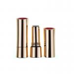 Luxury Gloden 3.5g-5g Lipstick Tube Empty Container With Seal Ring for sale