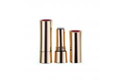 China Luxury Gloden 3.5g-5g Lipstick Tube Empty Container With Seal Ring supplier