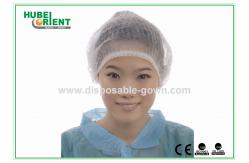 China Lightweight Disposable Nonwoven Mob Cap With Double Elastic supplier