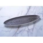 Oblong Shape Ceramic Dinner Plate 14.25'' 16.25'' For Baking Store for sale