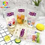 PET Material Drink Juice Food Pouch Packaging Doypack Bag CMYK Printing With Handles