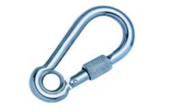 China DIN 5299 form D steel galvanized snap hook with screw supplier