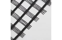 China 12.8x12.8mm Glassfiber Asphalt Biaxial Reinforce Geogrid For Road Pavement supplier