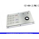 Vandal-proof Rugged Matel Keypad with 16 Flush Keys and Integrated Optical Trackball for sale