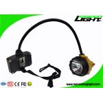 Brightness 15000lux Mining Cap Lamp Aluminum Lighting Cup Low Power Warning for sale