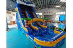 China 0.55mm PVC Inflatable Pool Water Slide Playground Jump Bouncer supplier