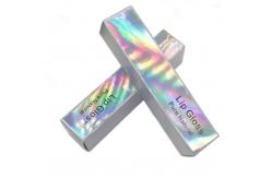 China 10000pcs BSCI Custom Lip Gloss Box Packaging , Spot Varnishing Lipstick Paper Box supplier