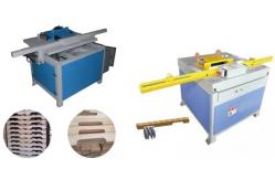 China Semi Automatic Double Head Wood Stringer Pallet Notching Machine supplier