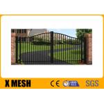 6063 T6 Security Metal Fencing Spacing 140mm Galvanised Steel Gate for sale