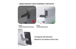 China Magnetic Multifunctional Phone Holder Adjustable laptop side mount clip supplier