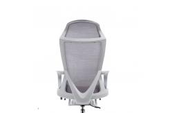 China Grey And Blue Home Office Chair Modern Sleek Design With Fixed Headrest supplier