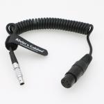 ALEXA Camera Monitor Power Spring Cable 4 Pin Female XLR Plug To 0B 2 Pin for sale