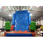 Supplier Amusement Park Inflatable Rock Climbing Wall Sports Games With Pine Trees for sale