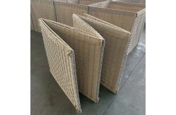 China Welded Type Square Hole Gabion Defensive Barrier supplier