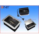 Slip Up Cover Multimedia Desktop Socket , Office Table Cable Cubby for sale
