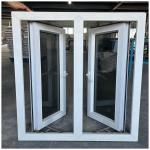 German Energy Saving Profile UPVC Glass Windows And Doors Construction UPVC Casement Windows And Doors for sale