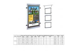 China A3 A4 Crystal Light Box Led Frames Illuminated Light Box Hanging Window Display supplier