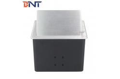 China Conference Pneumatic Table Pop Up Plug Socket Boxes With Microphone Connector supplier