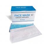 Latex Free 3 Ply Disposable Face Mask , Surgical Face Mask With Elastic Earloop
