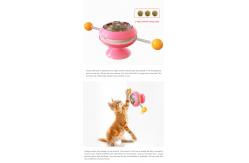 China Multifunction Windmill Interactive Cat Toy Turntable Massage Scratching ODM ABS 178g supplier